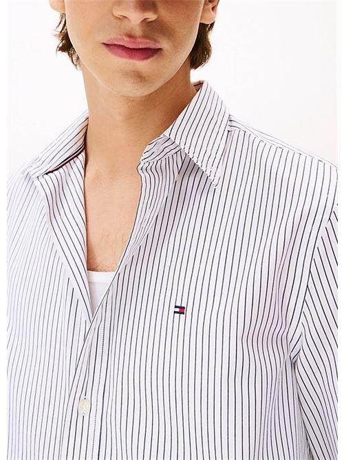core hairline poplin rf shirt Tommy Hilfiger | MW0MW413990FA.0FA